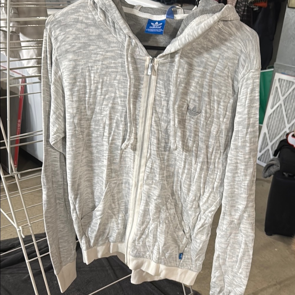 Adidas Gray zip up